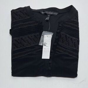 White House Black Market Long Sleeve Matte Jersey Tunic Top XS